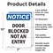 Signmission Door Blocked Not An Entry, 7 in W x Rectangle, Aluminum OS-2PACK-NS-A-710-V-11472 - alternate 5